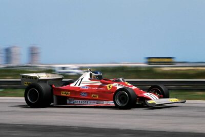 Carlos Reutemann (Ferrari) driving at the 1978 Brazilian Grand Prix, Jacarepagua