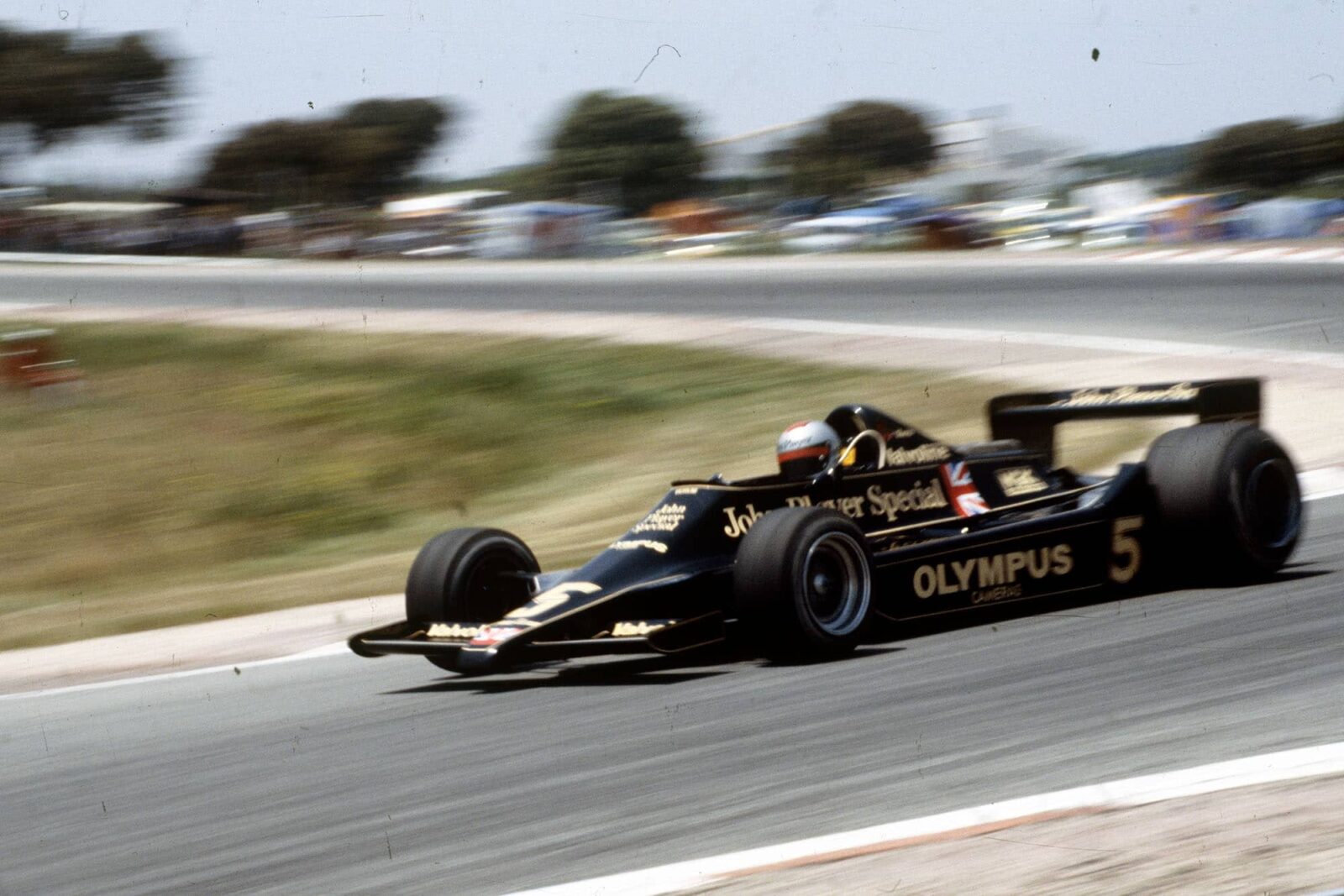 Mario Andretti (Lotus) competing at the 1978 Spanish Grand Prix, Jarama.
