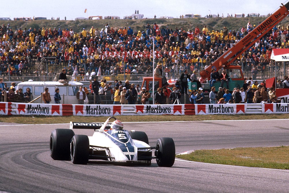 Nelson Piquet in his Brabham BT49 Ford.
