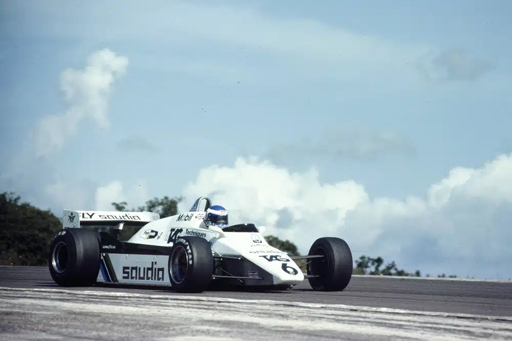Keke Rosberg in his Williams FW08-Ford.