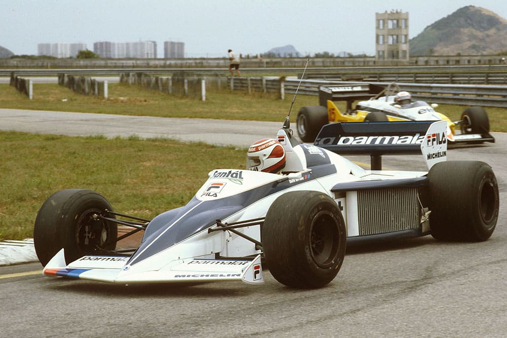 Nelson Piquet in his Brabham BT52 BMW