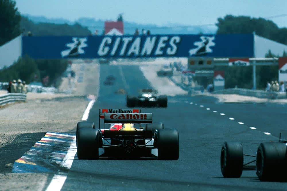 A view up the track French Grand Prix.