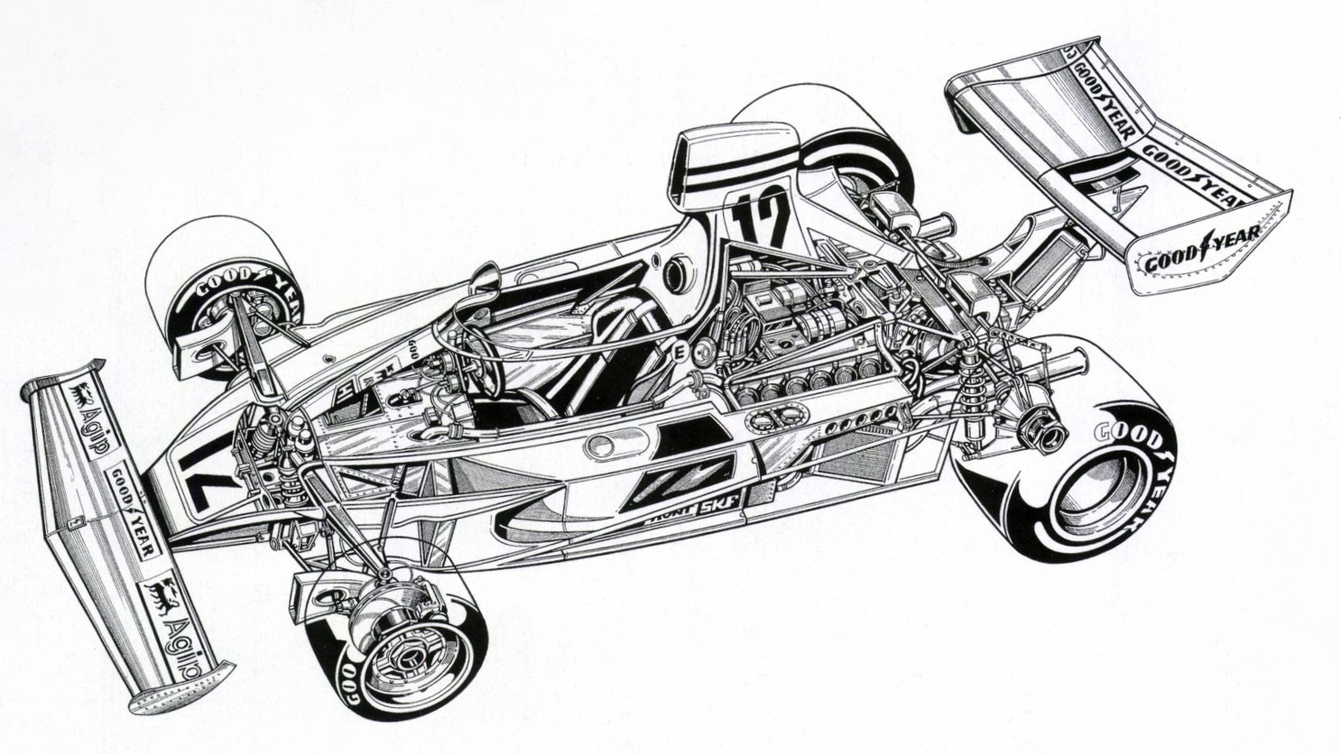 Ferrari 312T cutaway