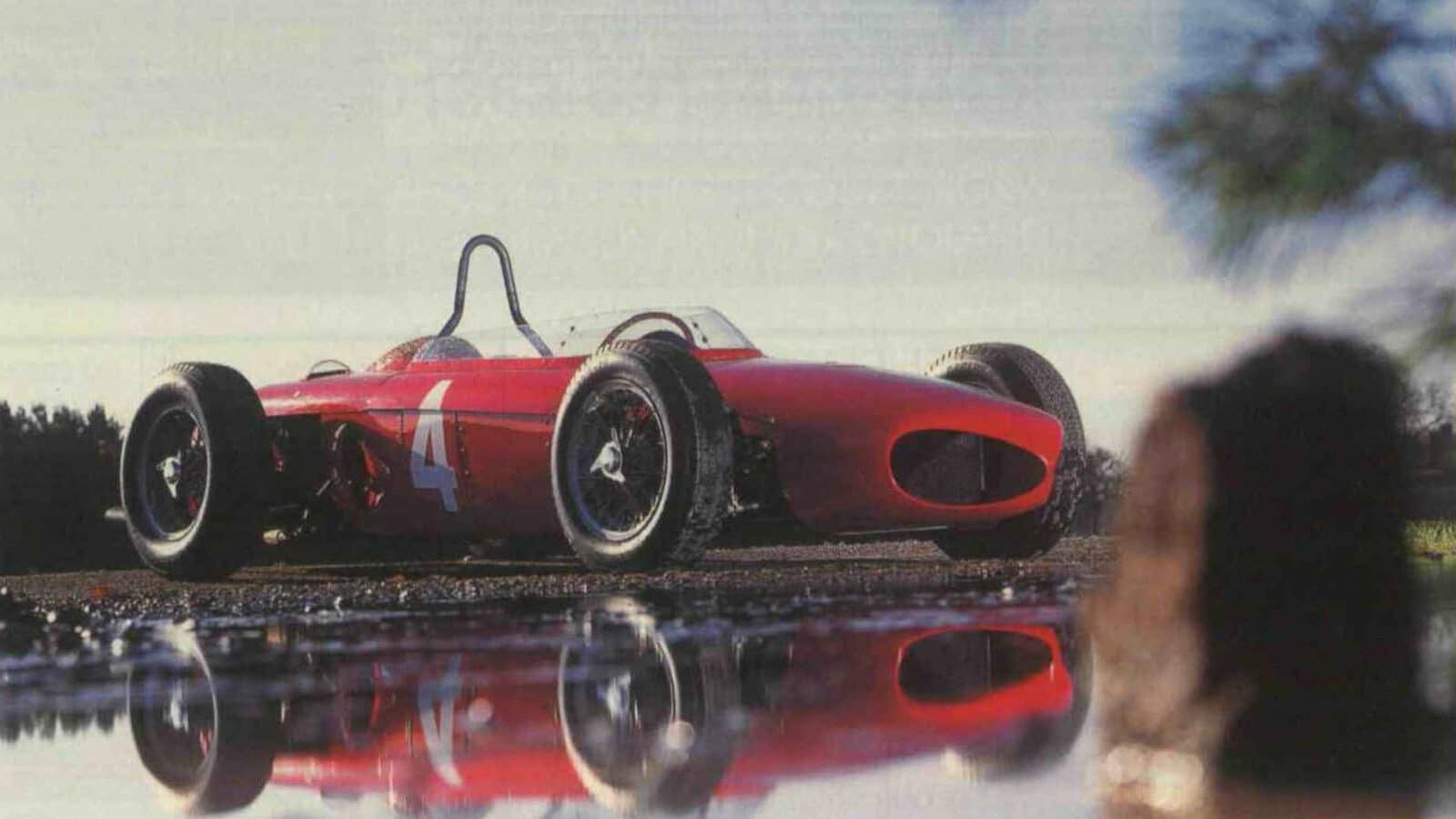 Ferrari Sharknose replica reflected