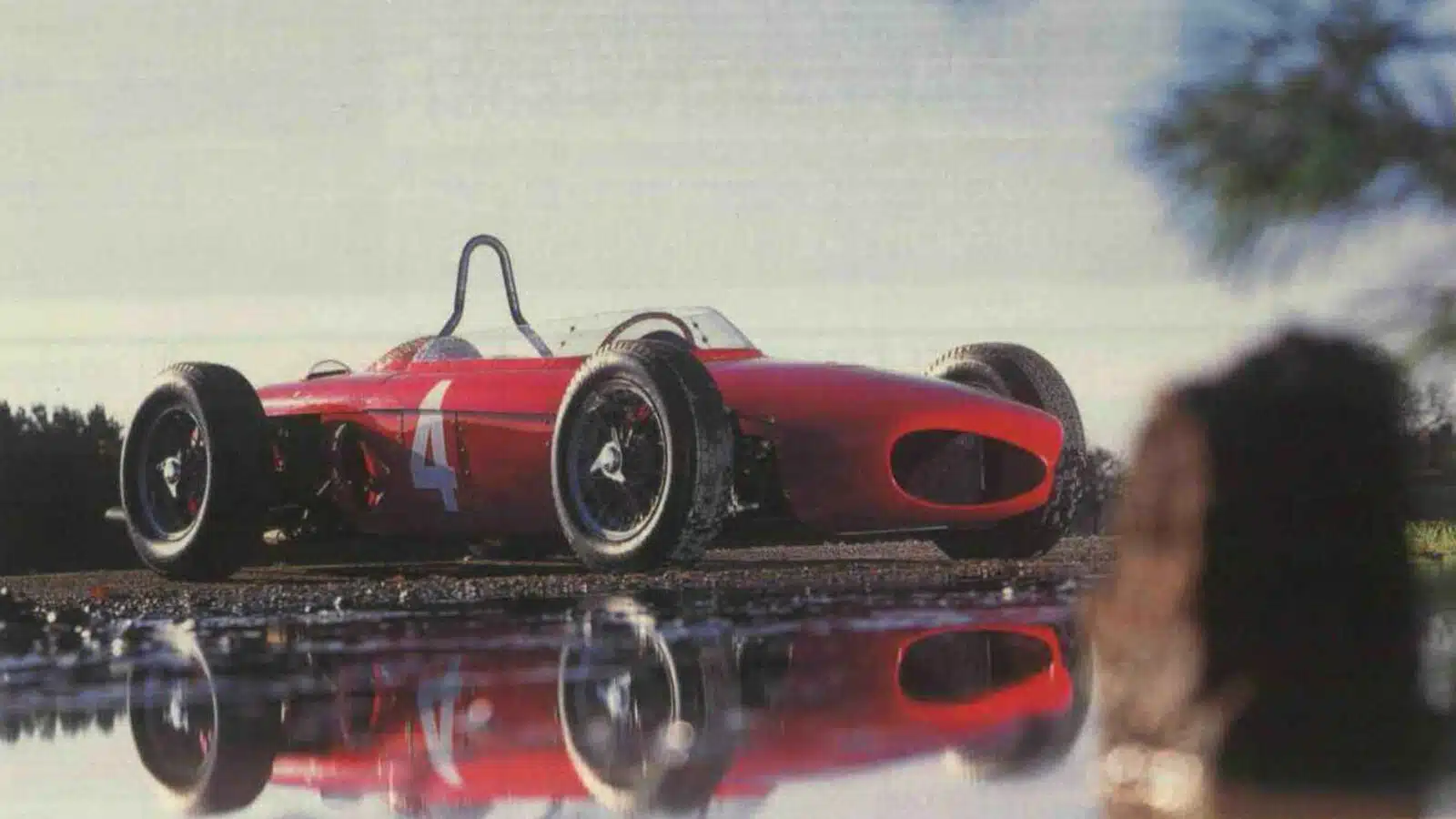 Ferrari Sharknose replica reflected