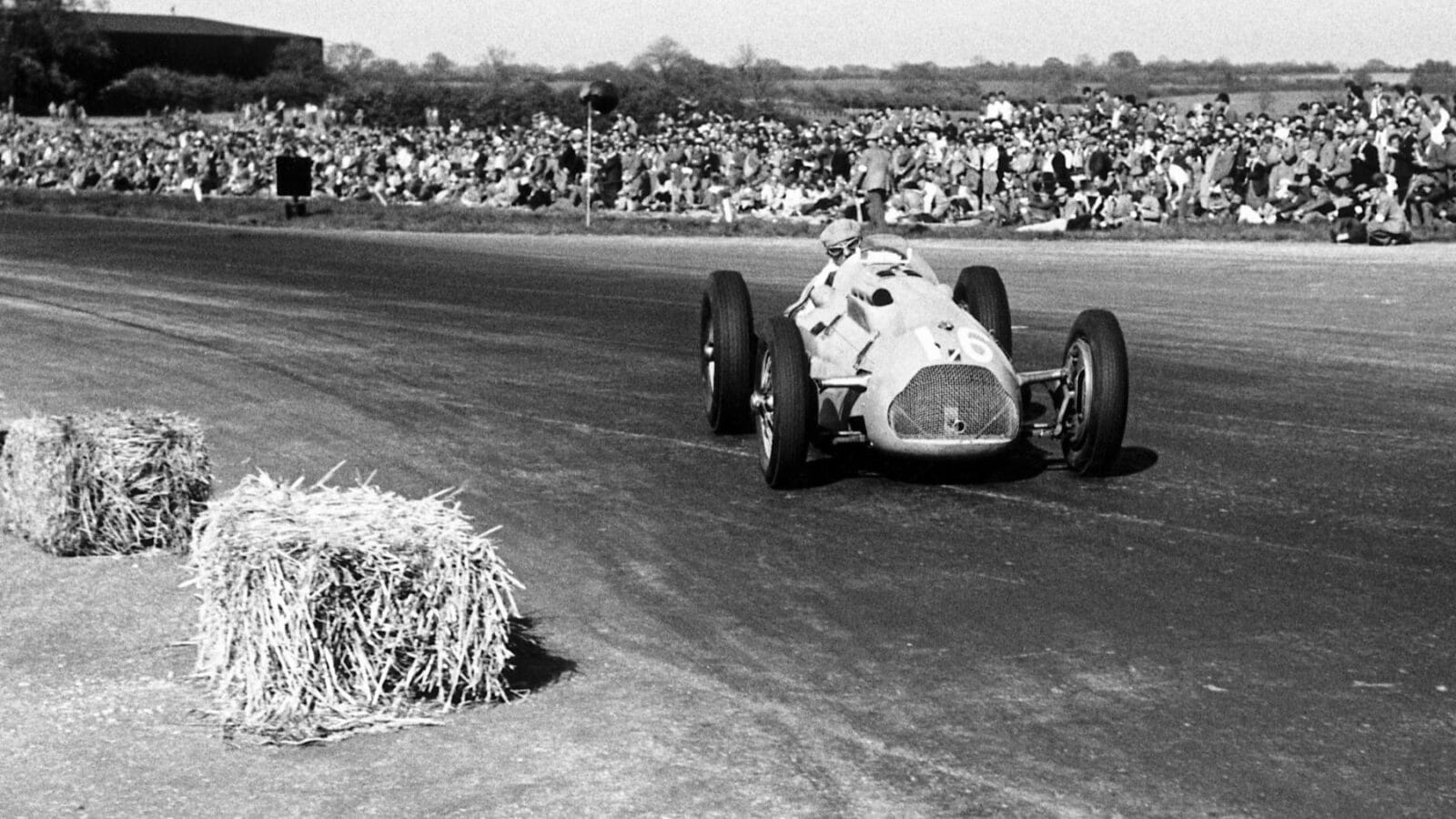 1950 British Grand Prix. Silverstone, Great Britain. 13th May 1950. Philippe Etancelin (Lago-Talbot T26C), 8th position.