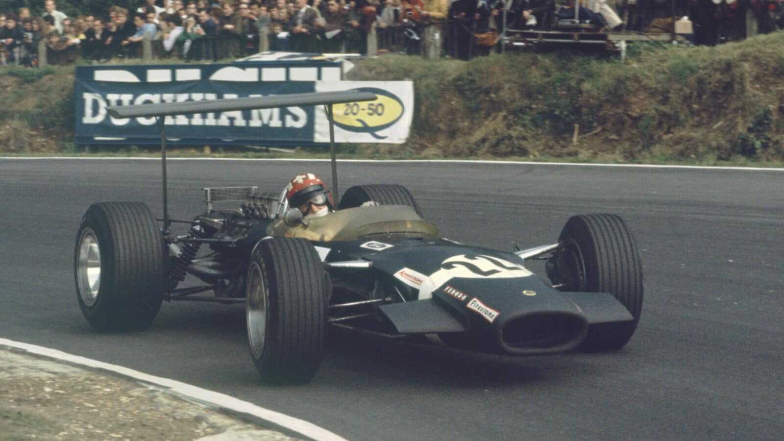 Brands Hatch, England. 18-20th July 1968. Jo Siffert, Lotus 49B Ford