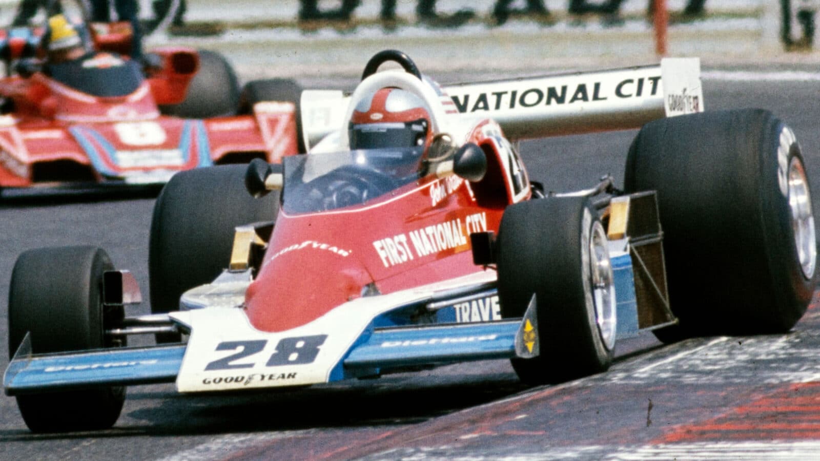 John Watson in Penske PC4 car during 1976 F1 season