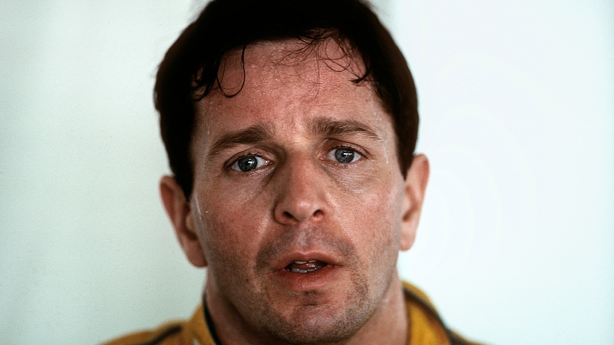 Martin Brundle portrait at the 1992 F1 British Grand Prix