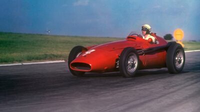 Maserati of Jean Behra in the 1958 Argentinian Grand Prix