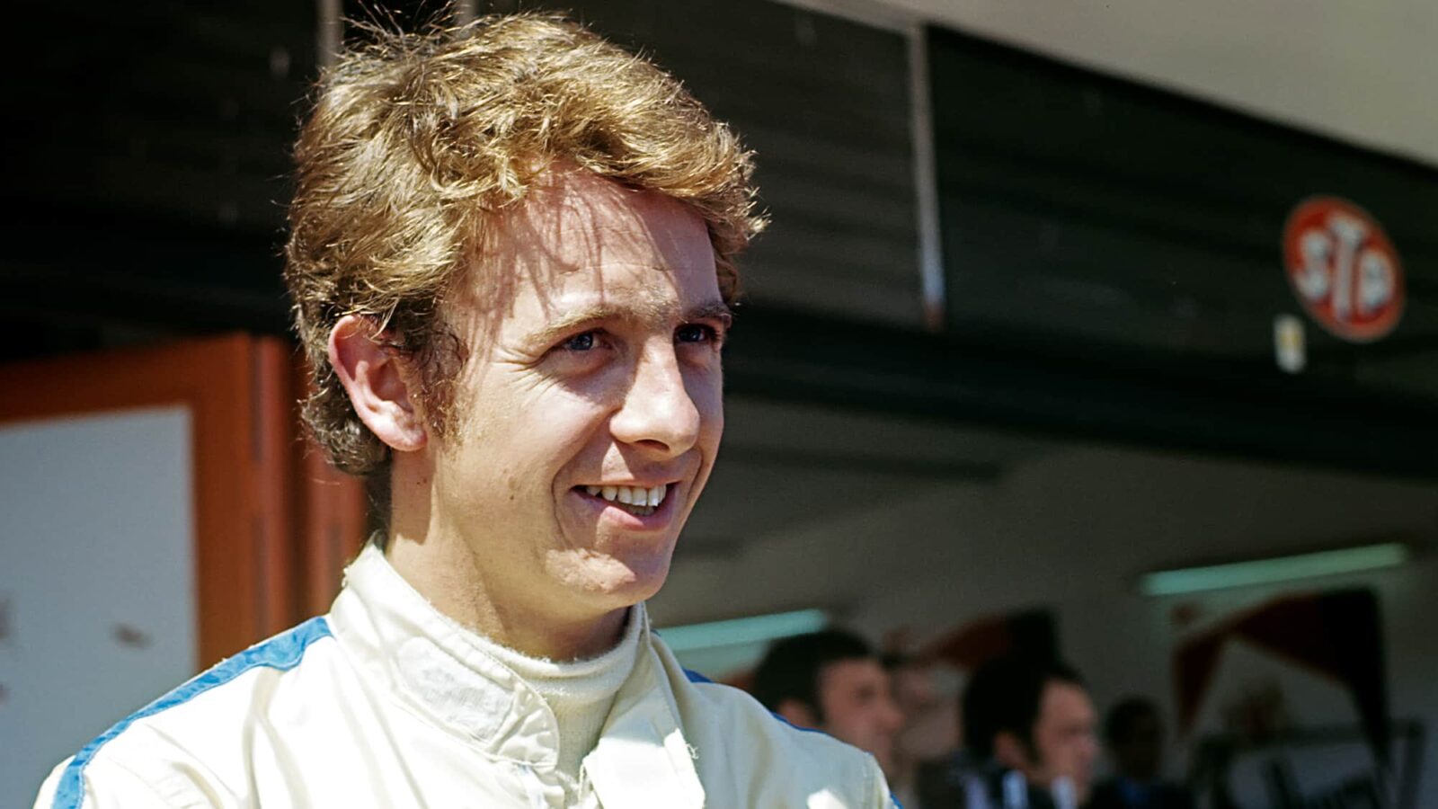 Piers Courage in the Jarama pitlane