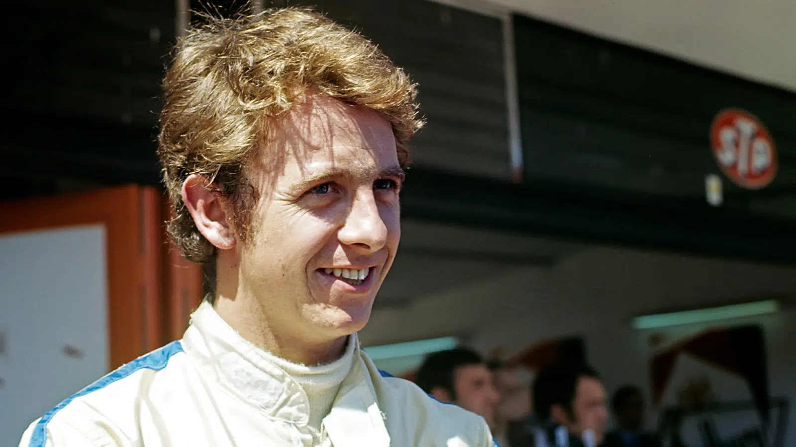 Piers Courage in the Jarama pitlane