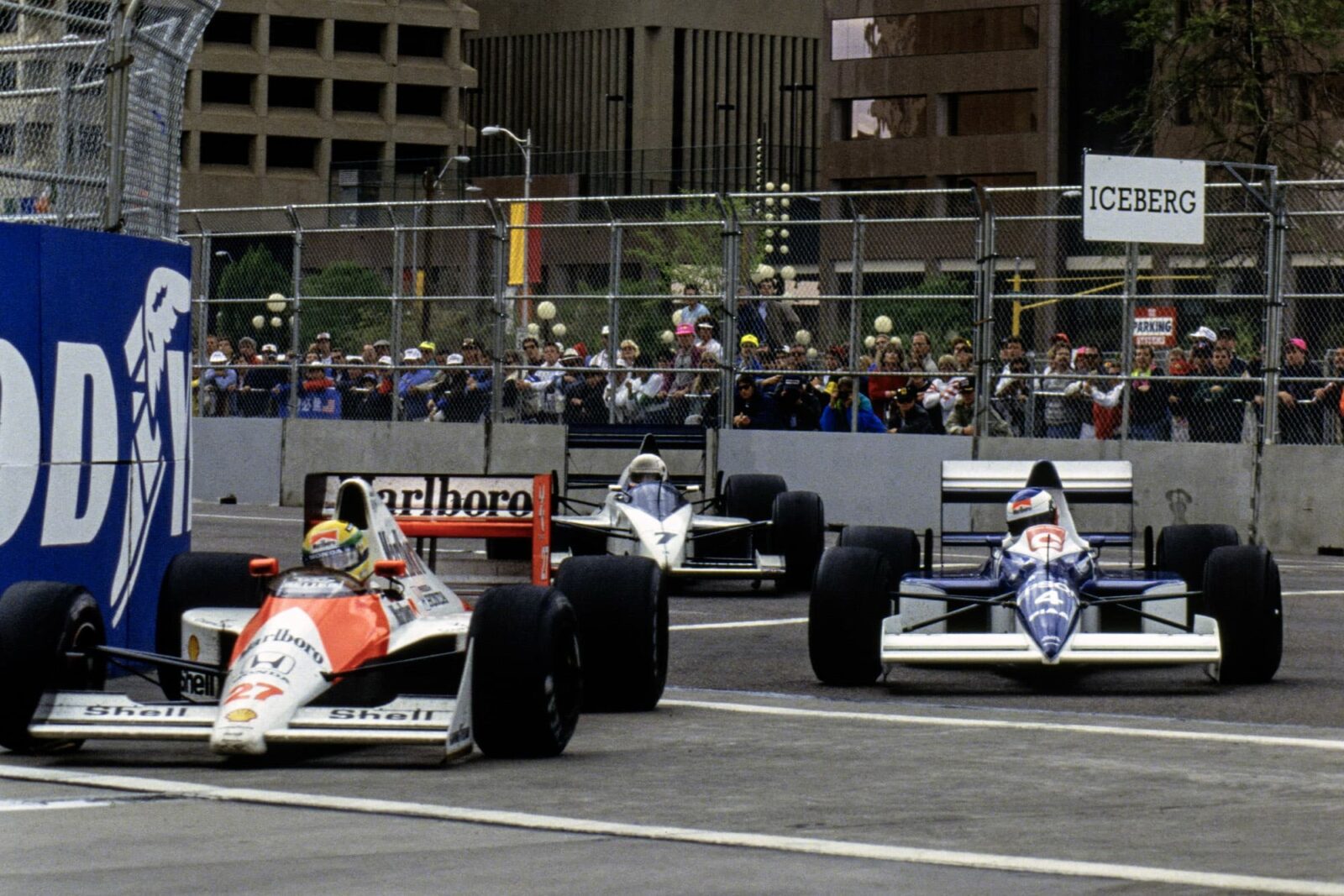 Ayrton Senna and Jean Alesi