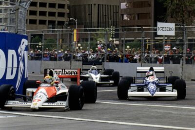 Ayrton Senna and Jean Alesi