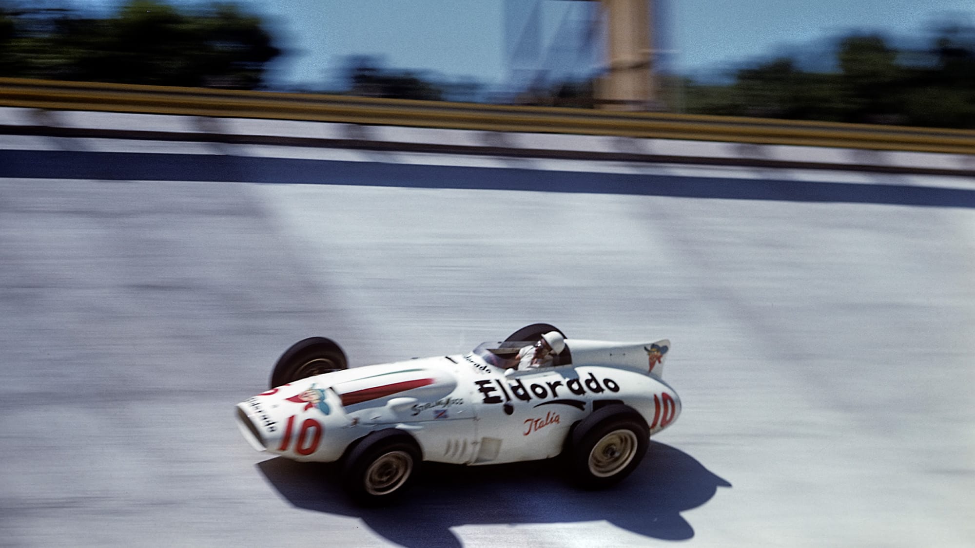 Stirling Moss in Race of Two Worlds at Monza