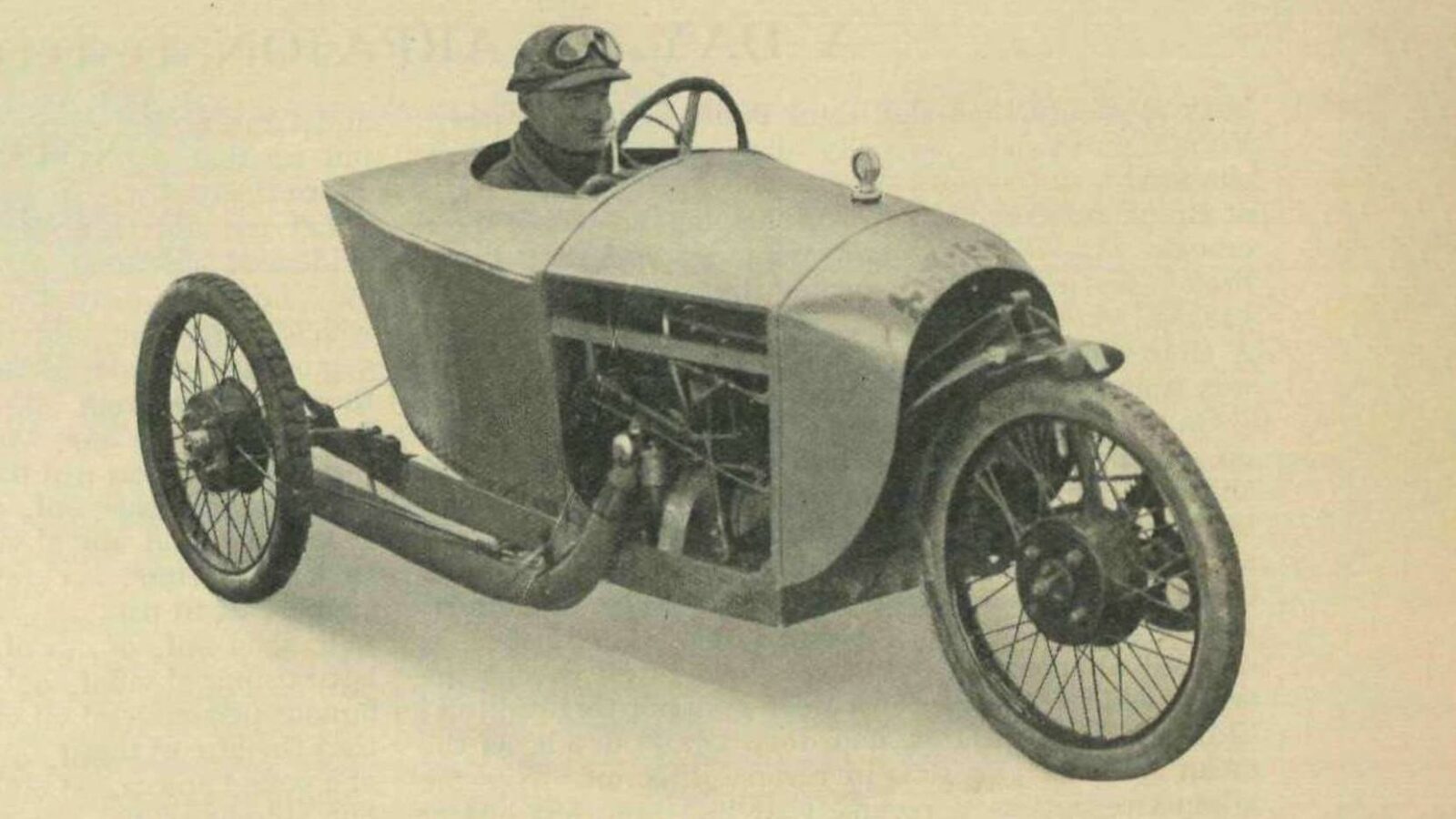 Three-wheel cycle car