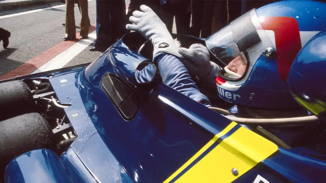 Tyrrell F1 driver Patrick Depailler at the 1976 Spanish GP