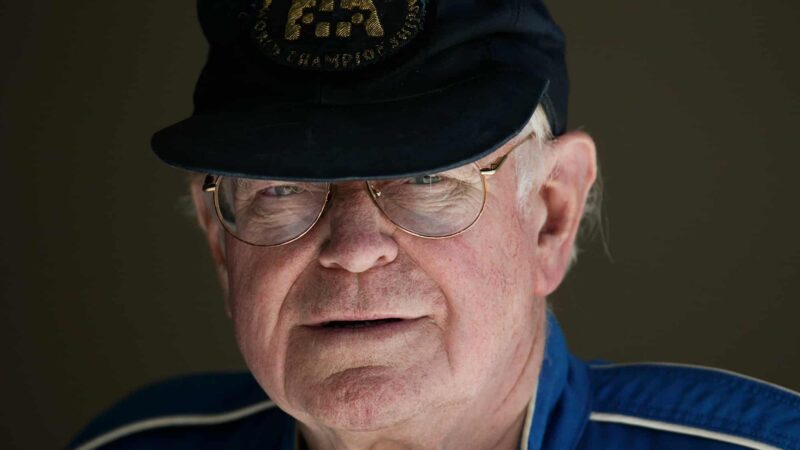 Professor Sid Watkins in FIA cap