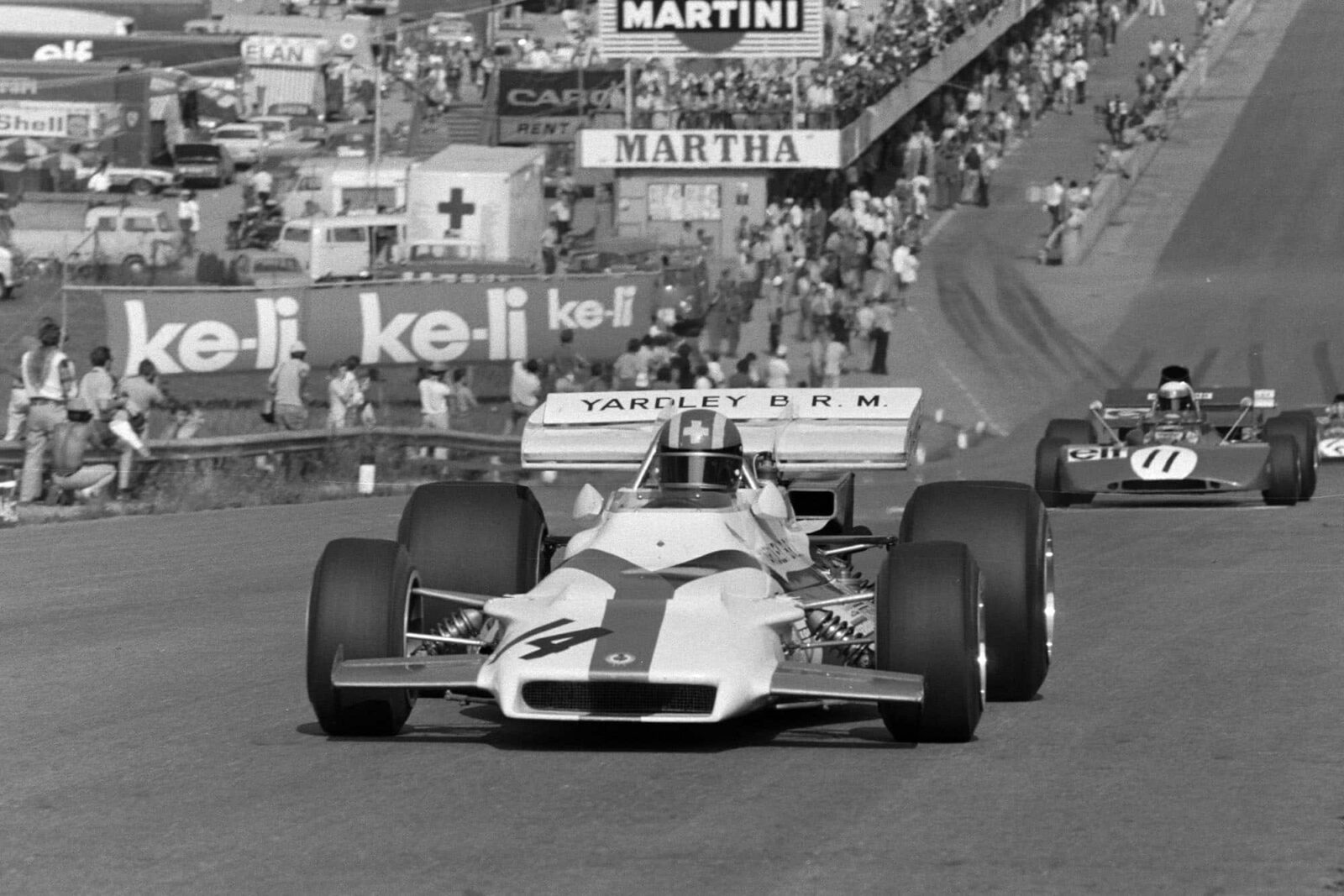 Jo Siffert driving for BRm at the 1971 Austrian Grand Prix.