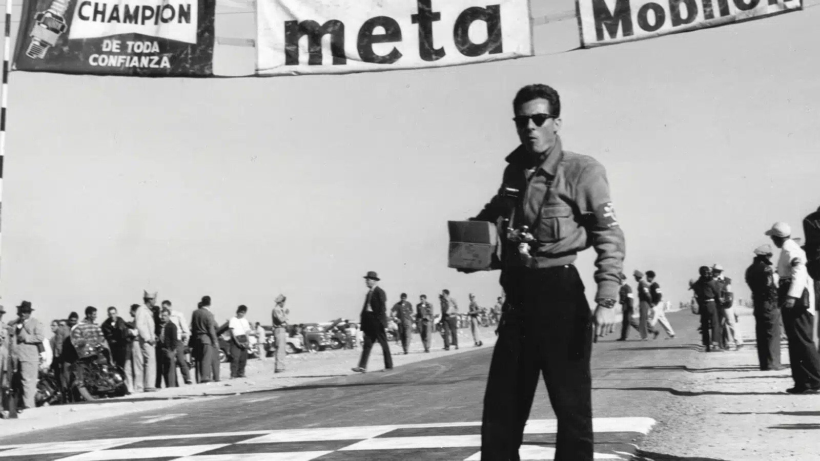 At the finish line 1954 Carrera Panamericana Boyd Harnell