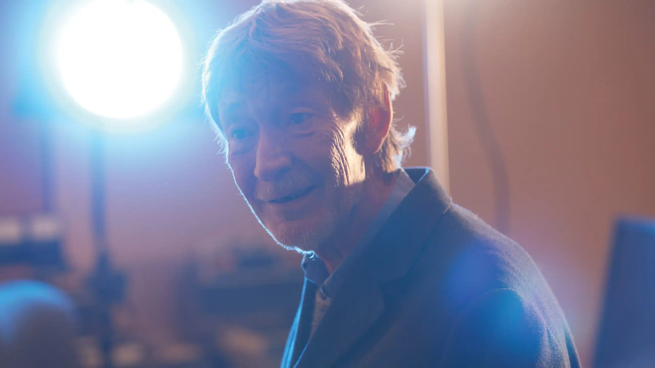 Spotlight on Chris Rea in recording studio