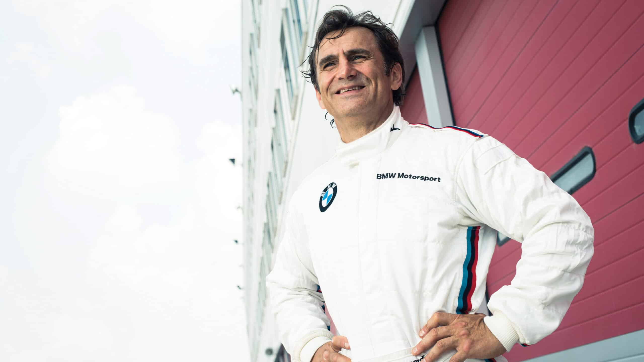 Alex Zanardi at Brands Hatch paddock