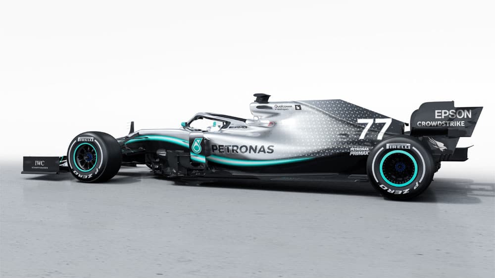 W10 F1 car