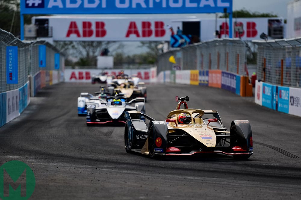 Jean-Éric Vergne leads the Sanya ePrix
