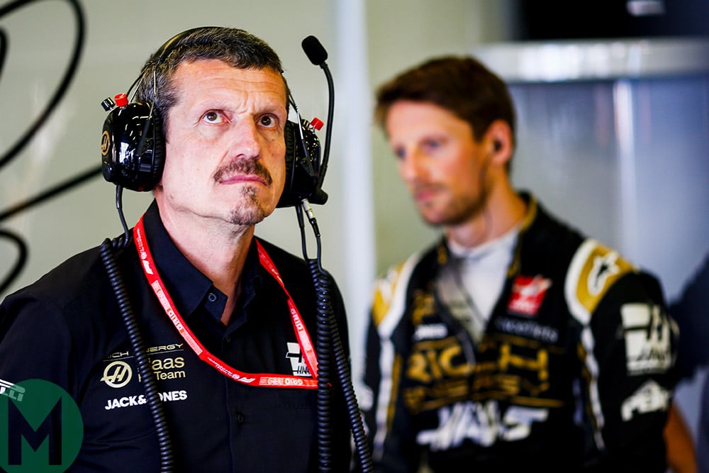 Romain Grosjean Günther Steiner F1