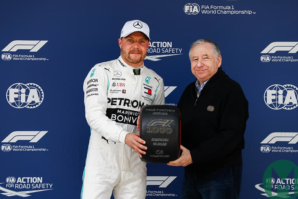 Valtteri Bottas pole 2019 Chinese GP