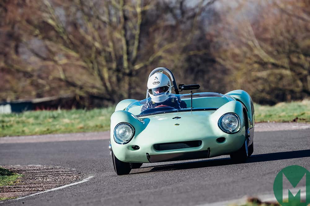 Lotus 19 on track