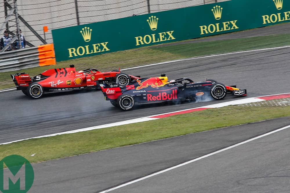 Verstappen Vettel 2019 Chinese GP F1