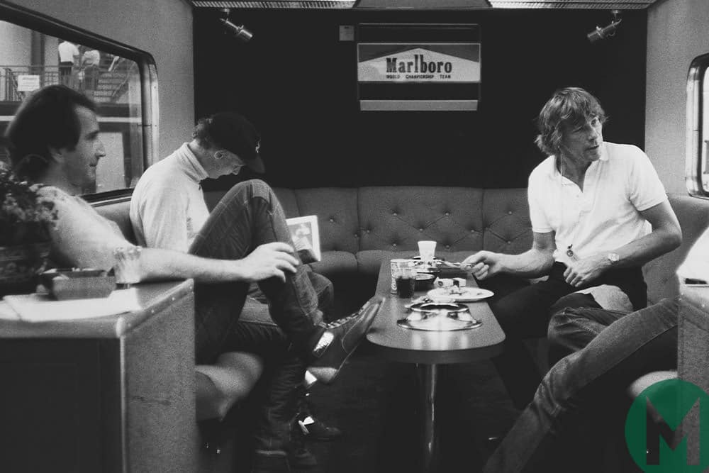 1983 Imola, James Hunt, Niki Lauda and John Watson