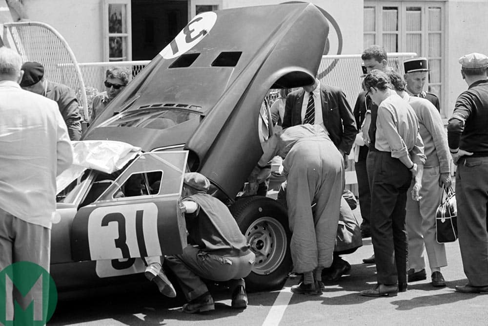 Rover-BRM in the pits at the 1965 Le Mans 24 Hours