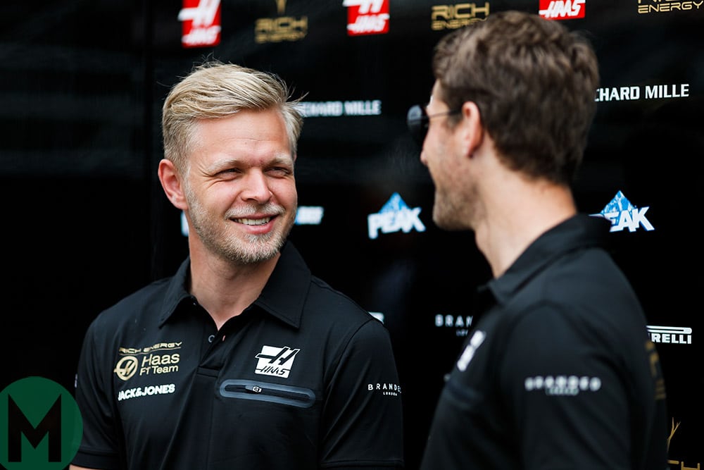 Kevin Magnussen and Romain Grosjean