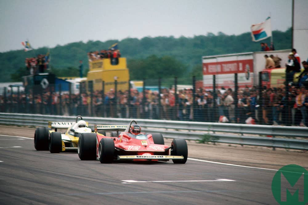 Villeneuve beats Arnoux to second place in Dijon 1979