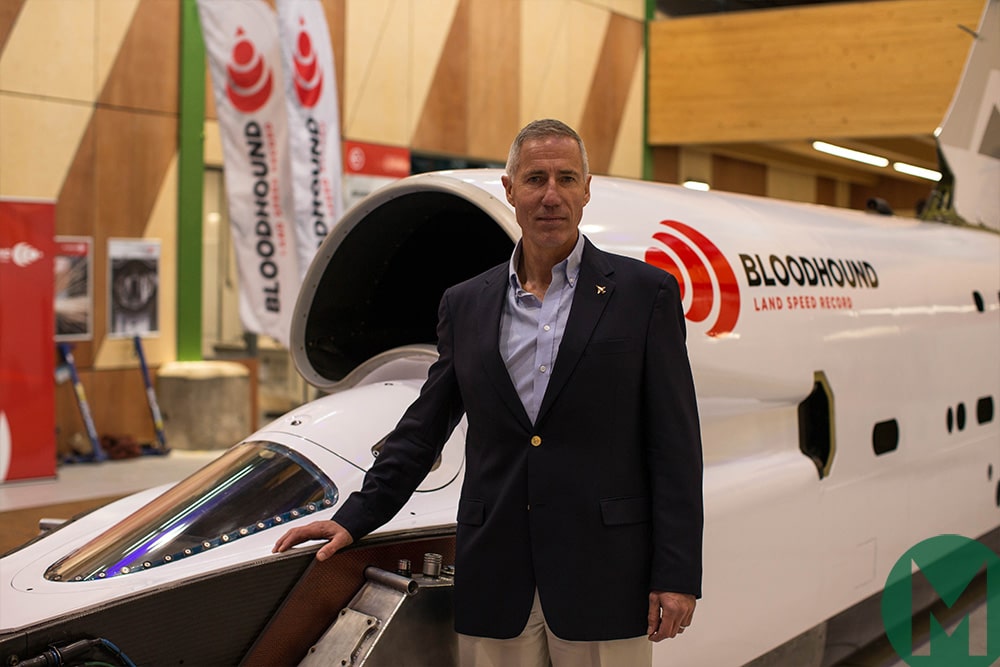 Andy Green with Bloodhound LSR