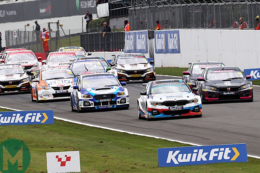 The start at BTCC's Donington round this year