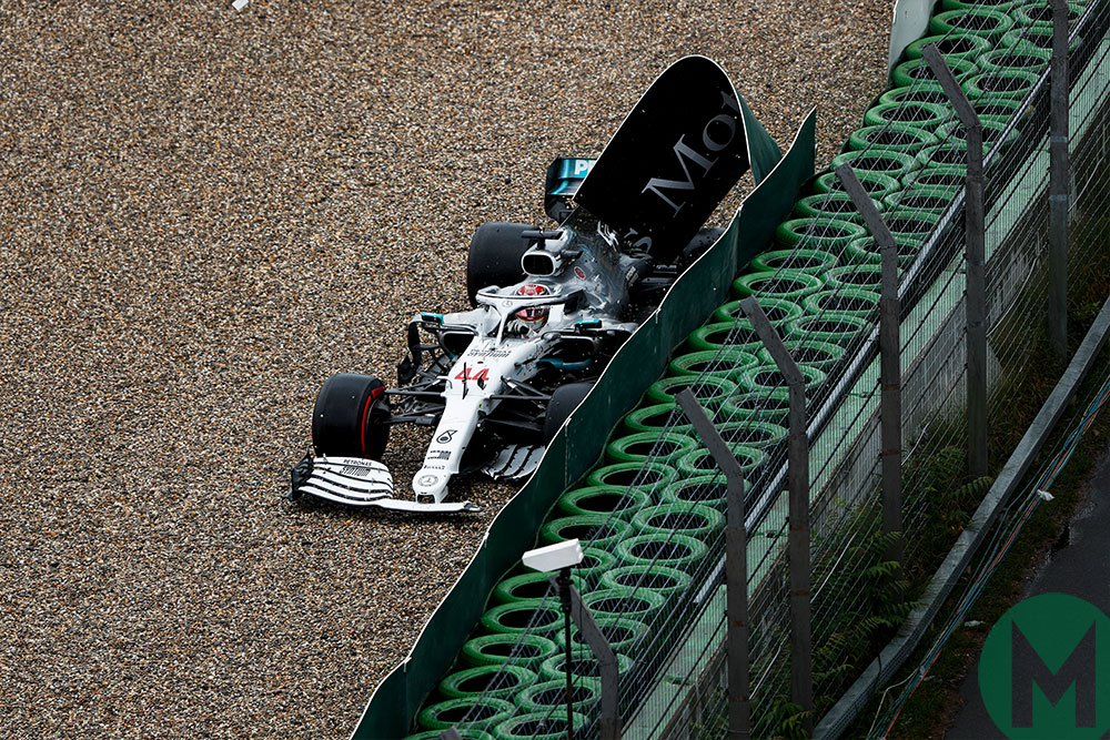 Hamilton crash Mercedes German GP 2019