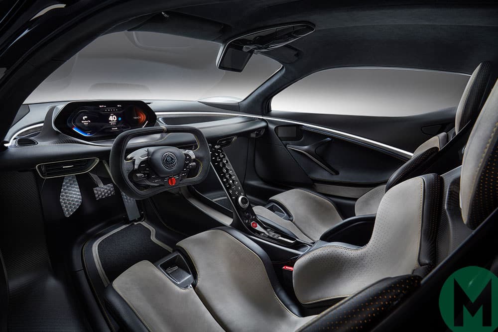 Lotus Evija interior