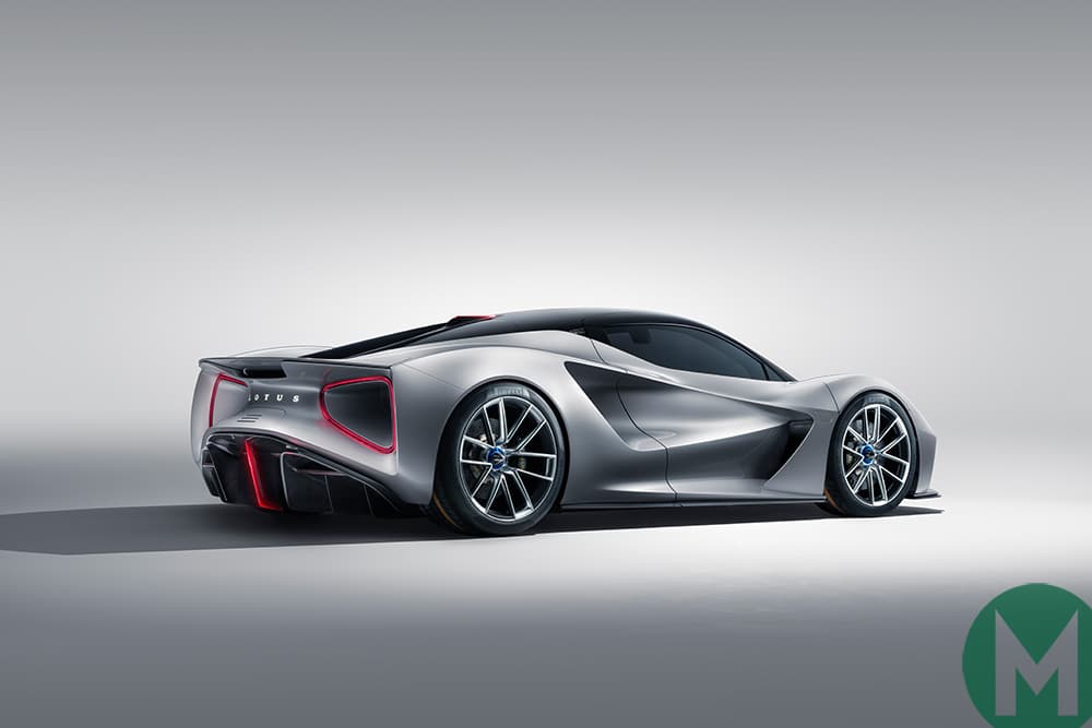 Rear view of the Lotus Evija