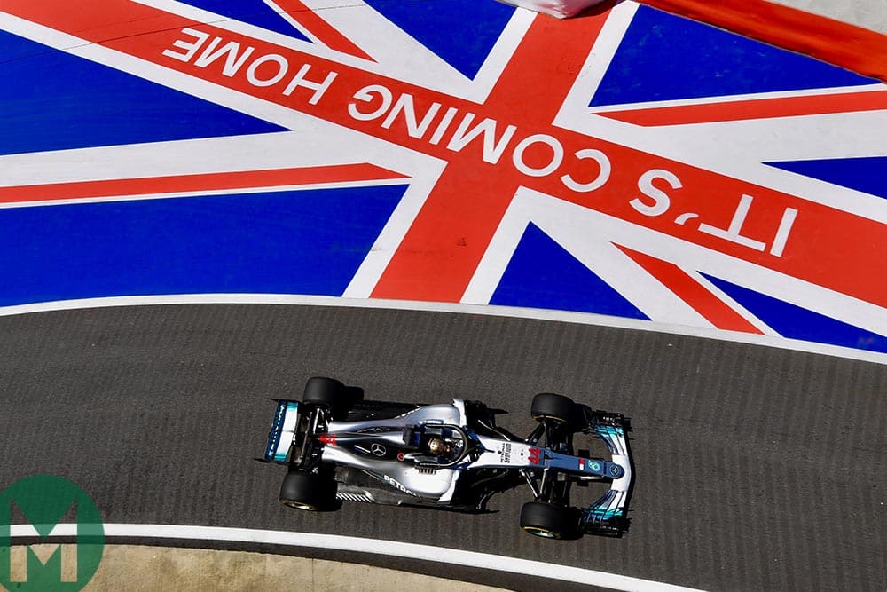 Silverstone 2018 It's coming home sign