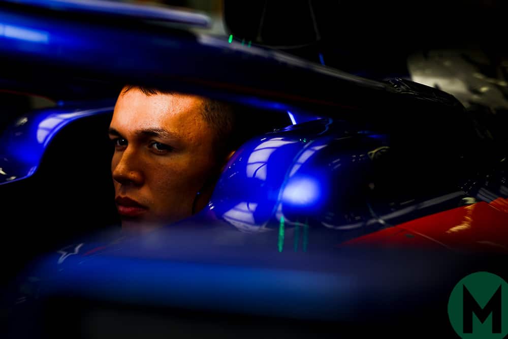 Alexander Albon in the 2019 Toro Rosso