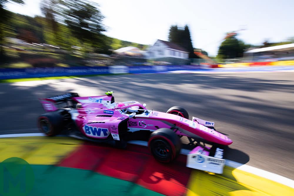 Anthoine Hubert during the 2019 Belgian Grand Prix weekend