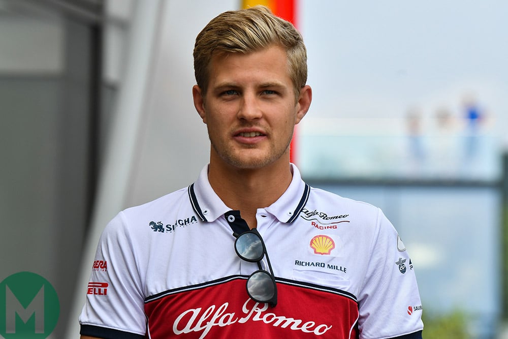 Marcus Ericsson in Alfa Romeo gear ahead of the 2019 Belgian Grand Prix