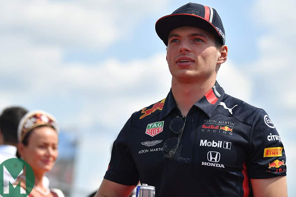 Max Verstappen in the F1 paddock