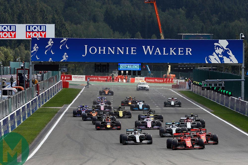 2019 Formula 1 Belgian Grand Prix start