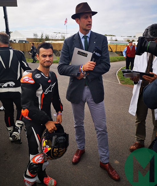 Ed Foster with Dani Pedrosa