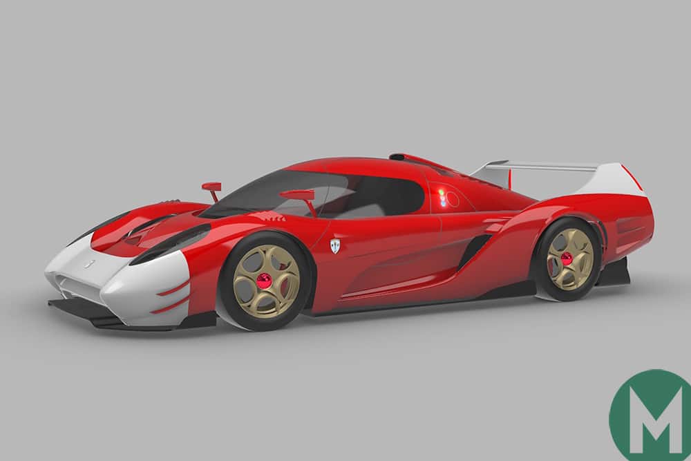 Glickenhaus SCG 007 side view