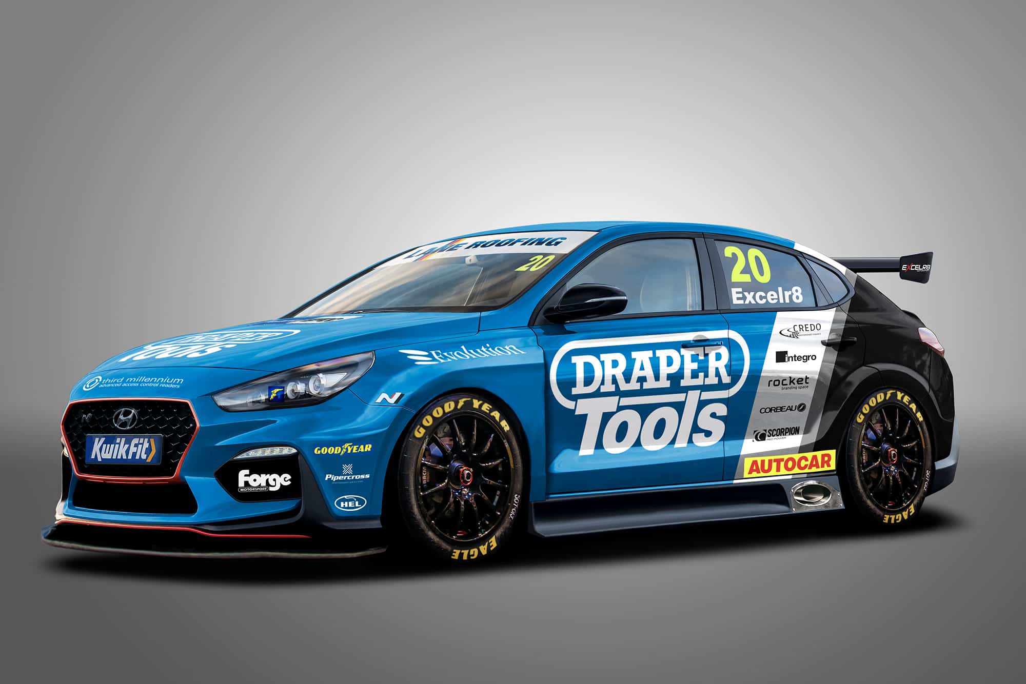 The Hyundai Excelr8 BTCC car